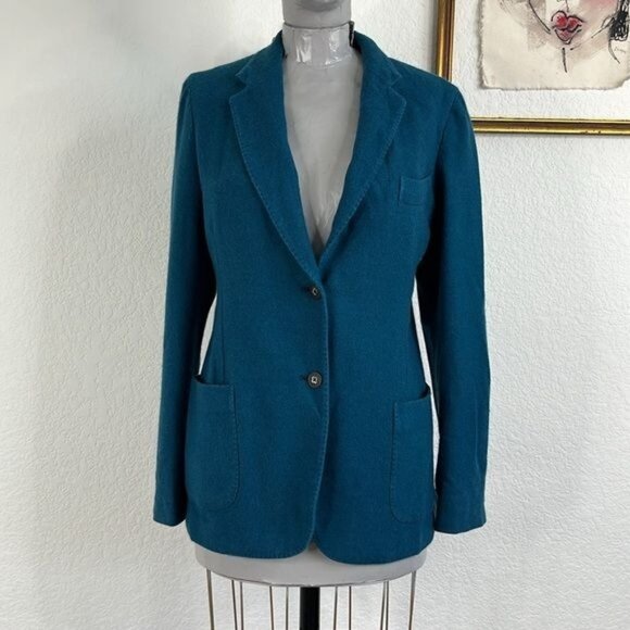 Boglioli Cashmere Blazer Jewel Tone Patch Pockets - Picture 1 of 11